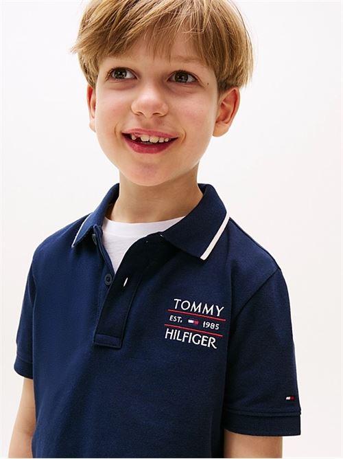 tommy flag hilfiger polo TOMMY HILFIGER | KB0KB09524JC1G